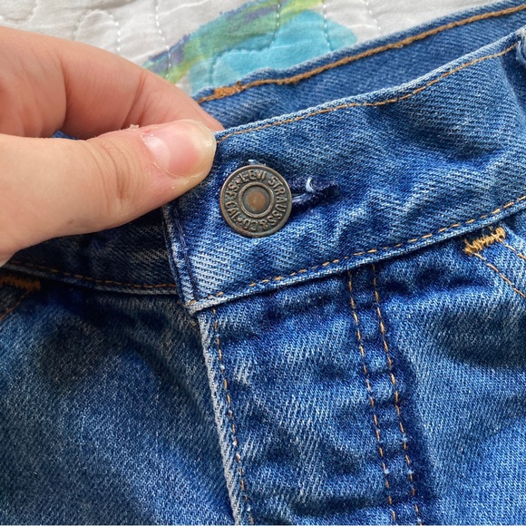 INSANE VTG 1970s Orange Tab Bellbottom Levi’s Jeans ⭐️ - Picture 6 of 10